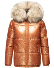 Navahoo Tikunaa ladies winter jacket quilted jacket with faux fur hood  Größe L - Gr. 40