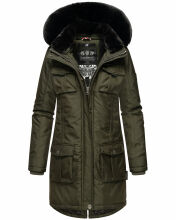 Navahoo Tiniis Damen Parka Winterjacke Dark Olive Größe S - Gr. 36