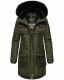 Navahoo Tiniis Damen Parka Winterjacke Dark Olive Größe S - Gr. 36