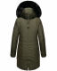 Navahoo Tiniis Damen Parka Winterjacke Dark Olive Größe S - Gr. 36