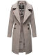 Navahoo Wooly Damen Trenchcoat Winter Mantel Zink Grau Größe L - Gr. 40