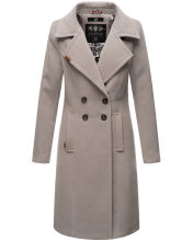 Navahoo Wooly Damen Trenchcoat Winter Mantel Zink Grau...