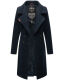 Navahoo Wooly Damen Trenchcoat Winter Mantel Navy Größe XS - Gr. 34