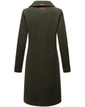 Navahoo Wooly Damen Trenchcoat Winter Mantel Dunkelgrün Größe S - Gr. 36
