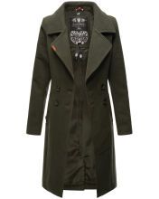 Navahoo Wooly Ladies Coat B661 Dunkelgrün Größe L - Gr. 40