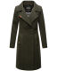 Navahoo Wooly Damen Trenchcoat Winter Mantel Dunkelgrün Größe XXXL - Gr. 46