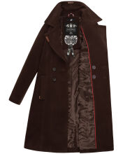 Navahoo Wooly Ladies Coat B661 Dark Choco Größe S - Gr. 36