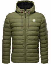 Stone Harbour Zaharoo wasserdichte Herren Regen Steppjacke Olivenblatt Größe XL - Gr. XL