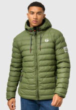 Stone Harbour Zaharoo wasserdichte Herren Regen Steppjacke Olivenblatt Größe XL - Gr. XL