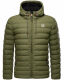 Stone Harbour Zaharoo wasserdichte Herren Regen Steppjacke Olivenblatt Größe XL - Gr. XL