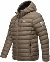 Stone Harbour Zaharoo wasserdichte Herren Regen Steppjacke Stein Braun Größe XL - Gr. XL