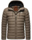 Stone Harbour Zaharoo wasserdichte Herren Regen Steppjacke Stein Braun Größe XL - Gr. XL