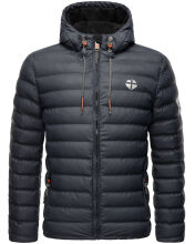 Stone Harbour Zaharoo wasserdichte Herren Regen Steppjacke Stein Blau Größe M - Gr. M