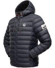 Stone Harbour Zaharoo wasserdichte Herren Regen Steppjacke Stein Blau Größe M - Gr. M