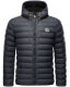 Stone Harbour Zaharoo wasserdichte Herren Regen Steppjacke Stein Blau Größe M - Gr. M