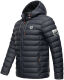 Stone Harbour Zaharoo wasserdichte Herren Regen Steppjacke Stein Blau Größe M - Gr. M