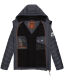 Stone Harbour Zaharoo wasserdichte Herren Regen Steppjacke Stein Blau Größe M - Gr. M