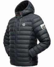 Stone Harbour Zaharoo wasserdichte Herren Regen Steppjacke Stein Blau Größe L - Gr. L