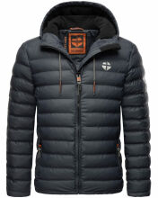Stone Harbour Zaharoo wasserdichte Herren Regen Steppjacke Stein Blau Größe XL - Gr. XL