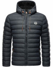 Stone Harbour Zaharoo wasserdichte Herren Regen Steppjacke Stein Blau Größe XXXL - Gr. 3XL