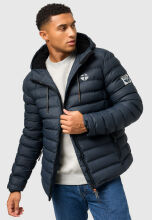 Stone Harbour Zaharoo wasserdichte Herren Regen Steppjacke Stein Blau Größe XXXL - Gr. 3XL