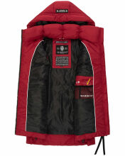 Marikoo Zarinaa Damen Weste Steppweste Ärmellose Jacke Blood Red Größe M - Gr. 38