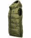 Marikoo Zarinaa Damen Weste Steppweste Ärmellose Jacke Dusty Olive Größe S - Gr. 36