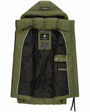 Marikoo Zarinaa Damen Weste Steppweste Ärmellose Jacke Dusty Olive Größe M - Gr. 38