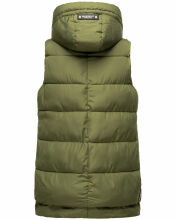 Marikoo Zarinaa Damen Weste Steppweste Ärmellose Jacke Dusty Olive Größe L - Gr. 40