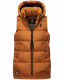 Marikoo Zarinaa Damen Weste Steppweste Ärmellose Jacke Cinnamon Größe S - Gr. 36