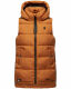 Marikoo Zarinaa Damen Weste Steppweste Ärmellose Jacke Cinnamon Größe L - Gr. 40