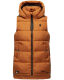 Marikoo Zarinaa Damen Weste Steppweste Ärmellose Jacke Cinnamon Größe XL - Gr. 42