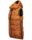 Marikoo Zarinaa Damen Weste Steppweste Ärmellose Jacke Cinnamon Größe XL - Gr. 42