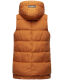 Marikoo Zarinaa Damen Weste Steppweste Ärmellose Jacke Cinnamon Größe XL - Gr. 42