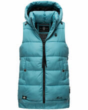 Marikoo Zarinaa Damen Weste Steppweste Ärmellose Jacke Misty Blue Größe M - Gr. 38