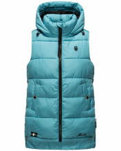 Marikoo Zarinaa Damen Weste Steppweste Ärmellose Jacke Misty Blue Größe M - Gr. 38