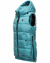 Marikoo Zarinaa Damen Weste Steppweste Ärmellose Jacke Misty Blue Größe M - Gr. 38