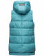 Marikoo Zarinaa Damen Weste Steppweste Ärmellose Jacke Misty Blue Größe M - Gr. 38