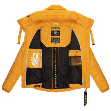 Navahoo Amayaa Damen Winterjacke B930 Gelb Größe XS - Gr. 34