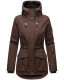 Marikoo Babetaa Princess Damen Winterjacke B931 Dark Choco Größe L - Gr. 40