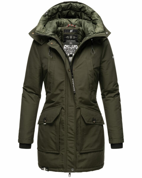 Navahoo Blizzardstorm Damen Jacke B923 Olive Größe XS - Gr. 34