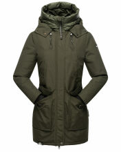 Navahoo Blizzardstorm Damen Jacke B923 Olive Größe XS - Gr. 34