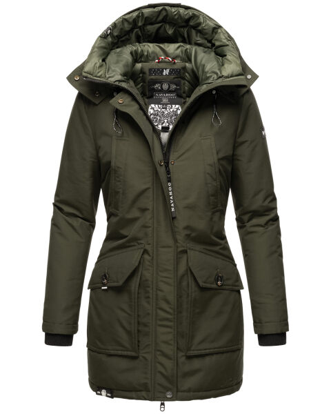 Navahoo Blizzardstorm Damen Jacke B923 Olive Größe XXXL - Gr. 46