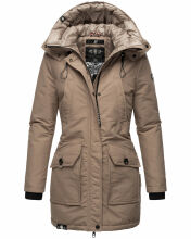 Navahoo Blizzardstorm Damen Jacke B923 Taupe Grau Größe S - Gr. 36
