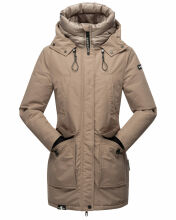 Navahoo Blizzardstorm Damen Jacke B923 Taupe Grau Größe M - Gr. 38