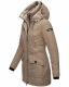 Navahoo Blizzardstorm Damen Jacke B923 Taupe Grau Größe M - Gr. 38