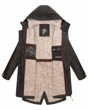 Marikoo Dancing Umbrella Damen Jacke B924 Schwarz Größe XS - Gr. 34