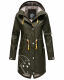 Marikoo Dancing Umbrella Damen Jacke B924 Dark Olive Größe XS - Gr. 34