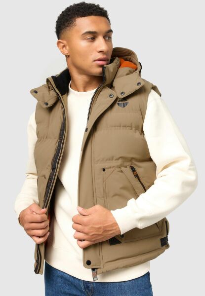 Stone Harbour Egoor Herren Weste B737 Hellbraun Größe XL - Gr. XL