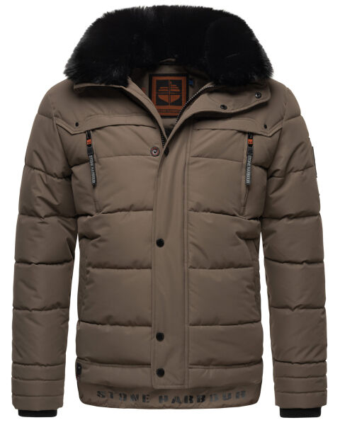Stone Harbour Witaas Herren Winterjacke B743 Stein Braun Größe XXXL - Gr. 3XL